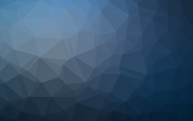 Light BLUE vector shining triangular template.