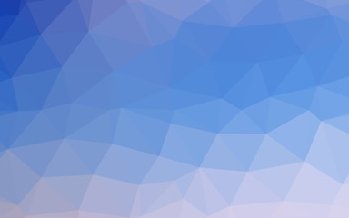 Light BLUE vector blurry triangle template.