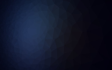 Fototapeta premium Dark BLUE vector shining triangular pattern.
