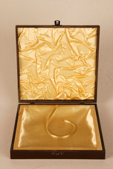 Luxury, leather or velvet, satin boxes for putting items such as mattresses, prizes, souvenirs