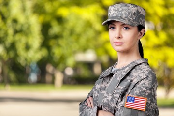 Portrait of Female US Army Soldier