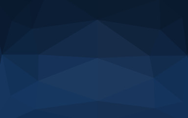Obraz premium Dark BLUE vector abstract polygonal texture.