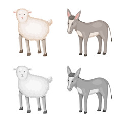 Vector illustration of breeding and kitchen  icon. Collection of breeding and organic  stock vector illustration.