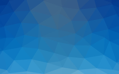 Light BLUE vector blurry triangle template.