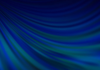 Dark BLUE vector template with lines, ovals.