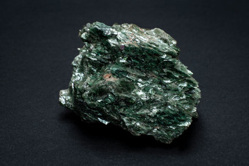 Piece of Fuchsite mineral from Illinois, Usa, also known as chrome mica. A chromium rich variety...