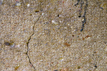 wall of concrete and brick with plaster texture