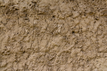 wall of concrete and brick with plaster texture