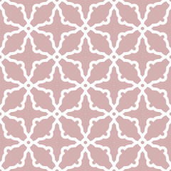 Fototapeta premium Seamless purple and white ornament in arabian style. Geometric abstract background. Pattern for wallpapers and backgrounds