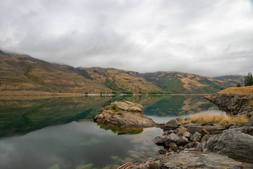 Obraz premium Lake Reflections on a Calm Day