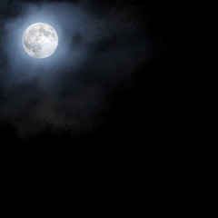 Obraz na płótnie Canvas Moon sky background