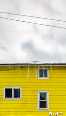 Yellow Modern Building in Winter