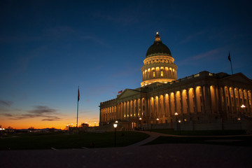 Utah State Capitol at Twilight, Salt Lake City, Utah