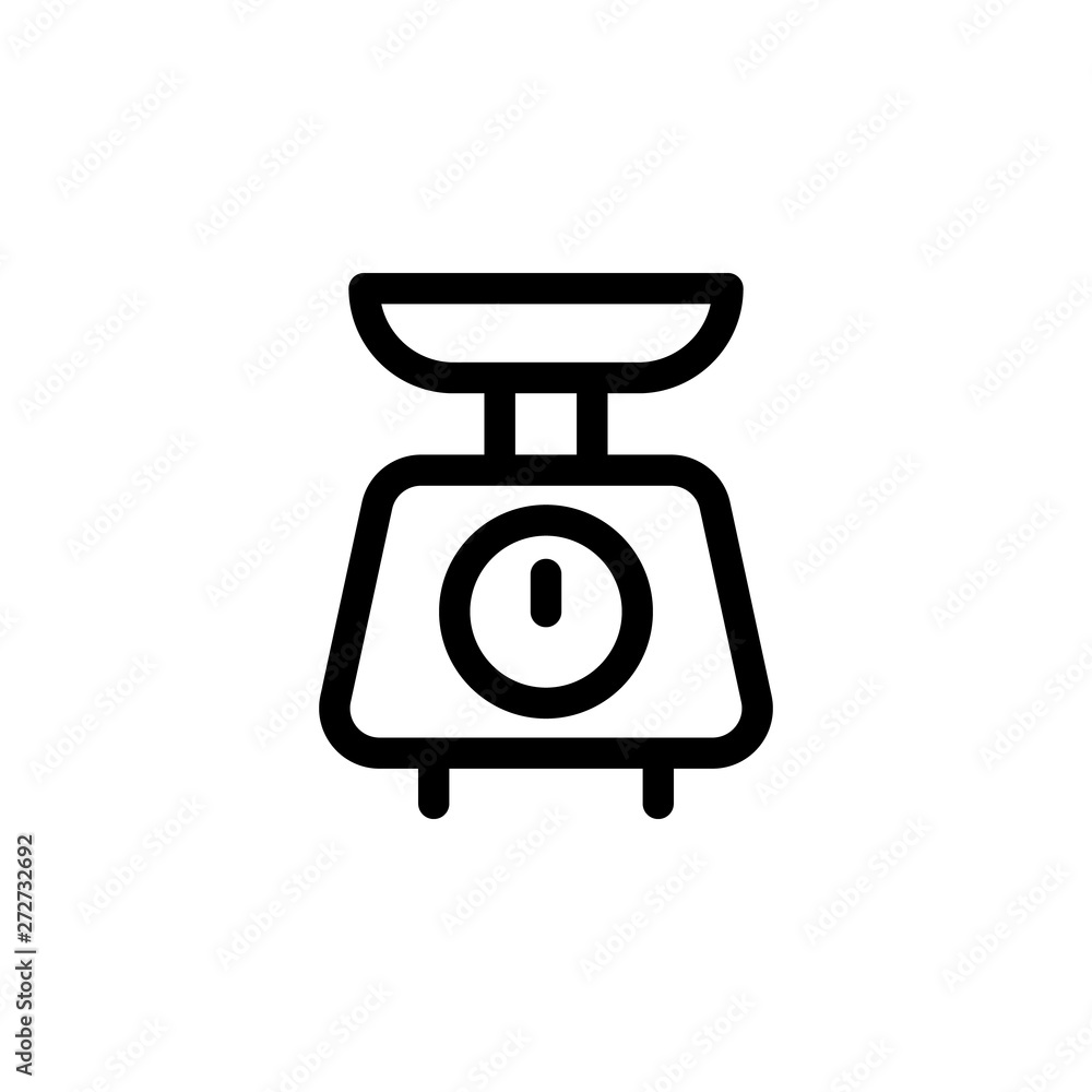 Poster weight icon. simple thin line, outline vector of laundry icons for ui and ux, website or mobile appl
