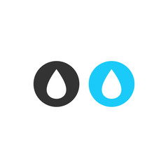 Water drop sign symbol on white background. Water drops vector. Water drop icon for web and app. Water drops logo design illustration