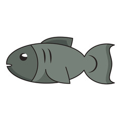 big fish icon cartoon