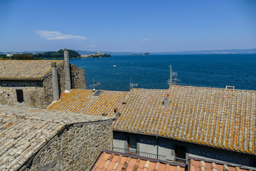 view of old town, digital photo picture as a background
