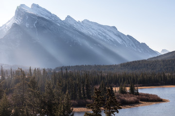 Sunrise along Vermilion Lakes