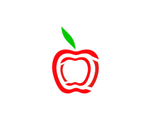 Red Apple vector illustration