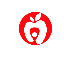 Red Apple vector illustration