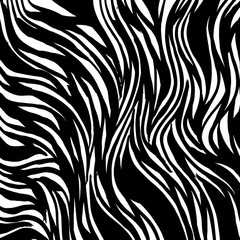 Brush grunge pattern. White and black vector.