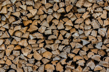 Pile of wood stack on top of each other