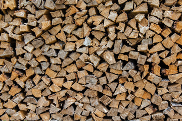 Pile of wood stack on top of each other