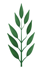 exotic tropical leaves icon cartoon