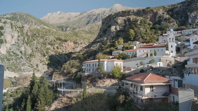 Dhermi village along the Albanian Riviera