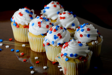July 4th Celebration Cup Cakes