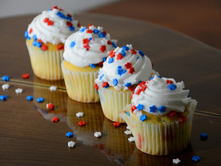 July 4th Celebration Cup Cakes
