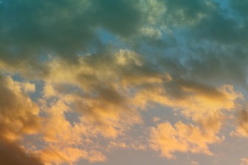 pretty colorful sun colored clouds for using in design as background.