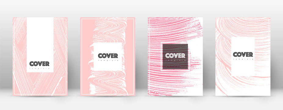 Cover page design template. Hipster brochure layou