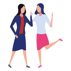 Business partners with documents