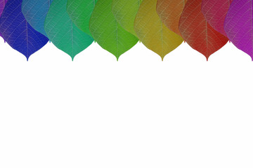 Fototapeta premium Abstract colorful leaves background 