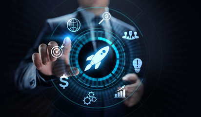 Business start up Venture investment business and development concept.