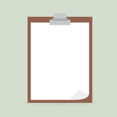 Vector illustration. Clipboard.