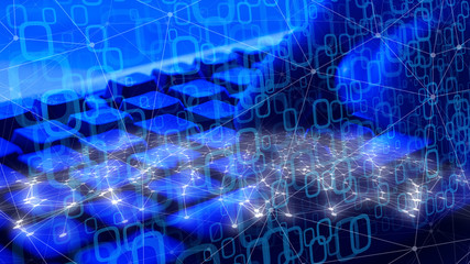 Cyber threat creative graphic background