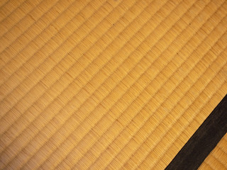 Japanese traditioanl room floor mat close up view