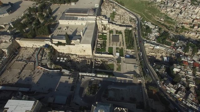 Top view of Archaeological Garden. Jerusalem. DJI-0684-10