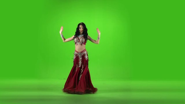 Girl dancing belly dance