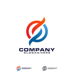 Obraz premium Circle Letter S Logo Design Template