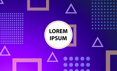 Colorful geometric background. Vector EPS10 gradient. Simple shapes, minimal style. 