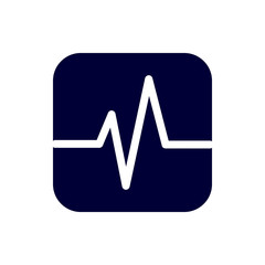 heart, human, vector, medical,pulse, beat, wave, heartbeat blue  icon