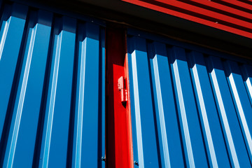 Fototapeta premium storage wall in sheet metal
