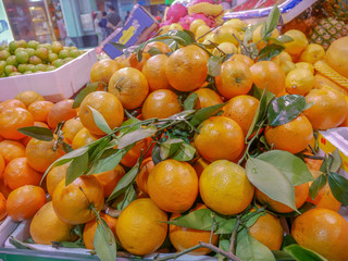 Oranges for sale in the market