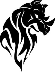 Rhino Abstract Tattoo