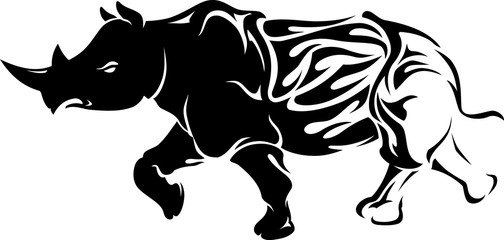 Rhino Abstract Flame Lower Body