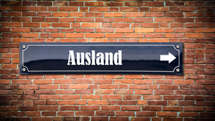 Schild 404 - Ausland