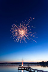 fireworks in the sky